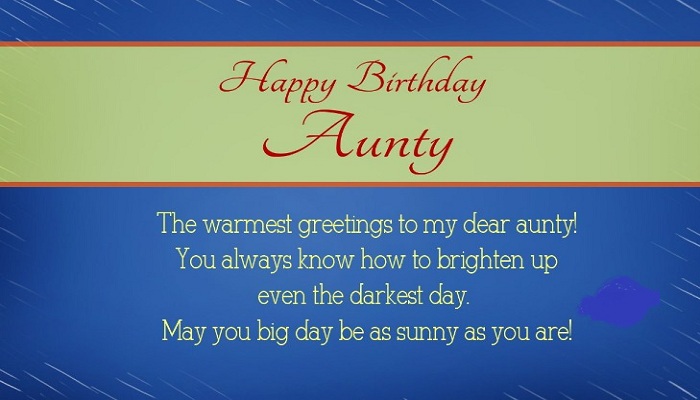 Birthday Wishes And Greeting For Aunty Franksms